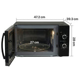 Heinner Mikrowelle HMW-MD25MBK – 25 Liter – 800 W – 5 Leistungsstufen – Schwarz – Bild 3