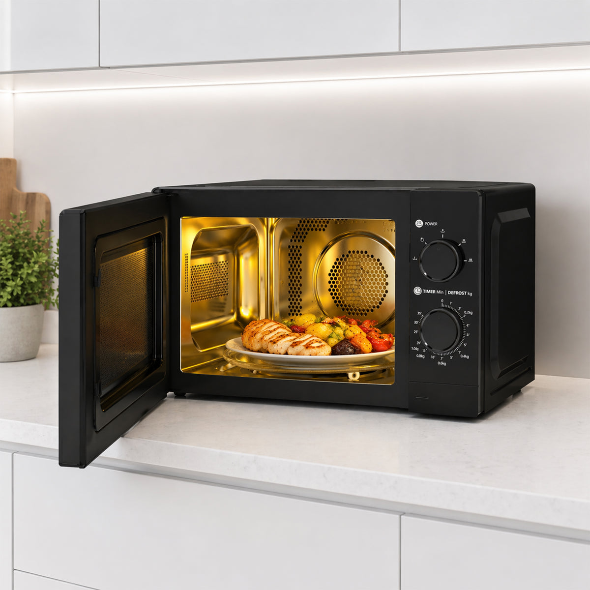 Heinner HMW-MD20MBK Mikrowelle – Schwarz – Bild 7