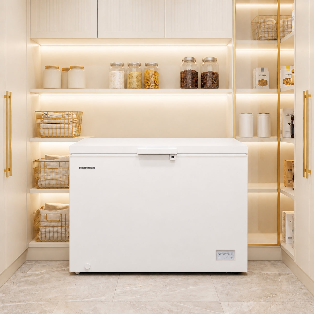 Heinner HCF-HM308INVCD Gefriertruhe – 308 Liter – umwandelbar – Energieeffizienzklasse D – Bild 6