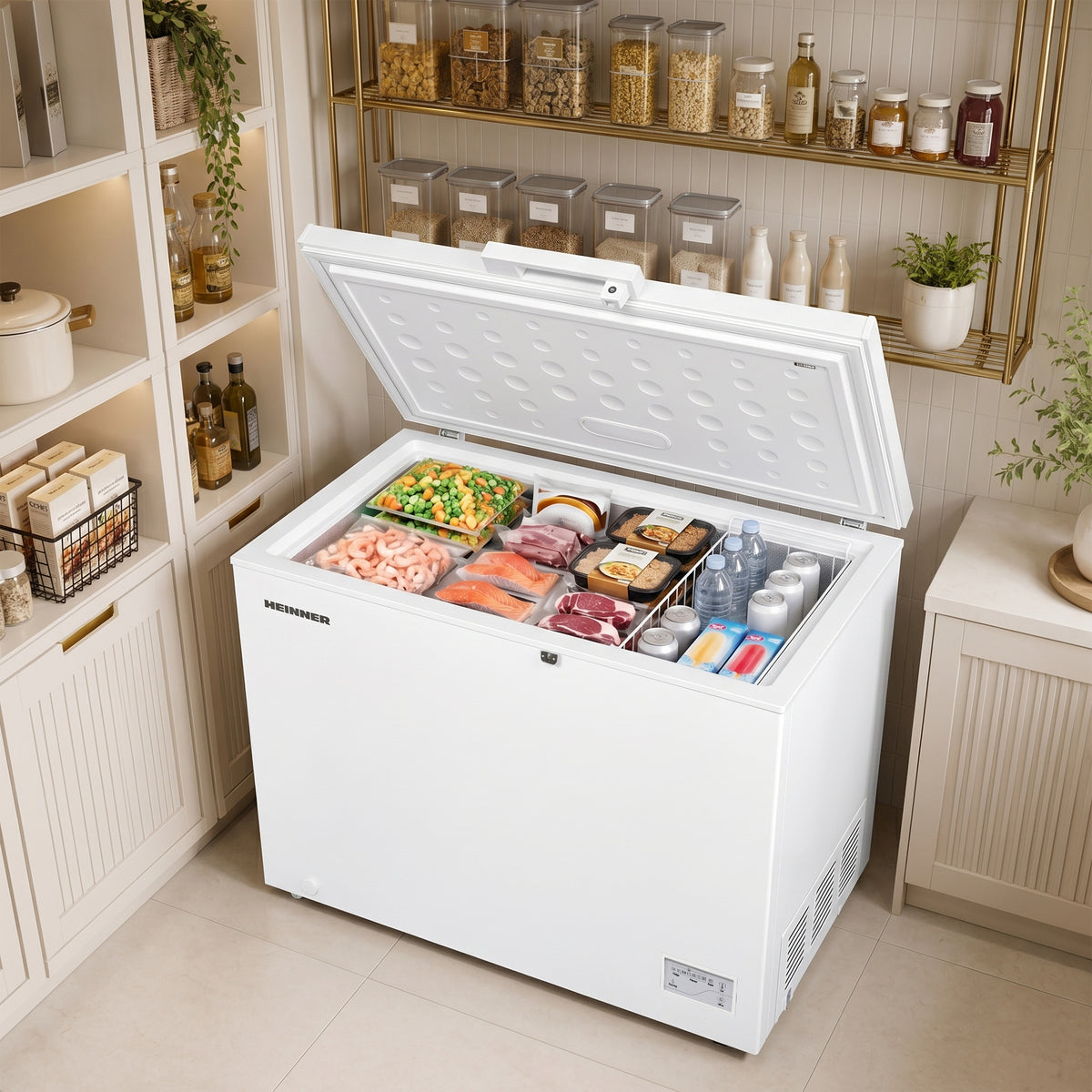 Heinner Gefriertruhe HCF-HM246INVCD – 246 Liter – umwandelbar – Energieeffizienzklasse D – Bild 7