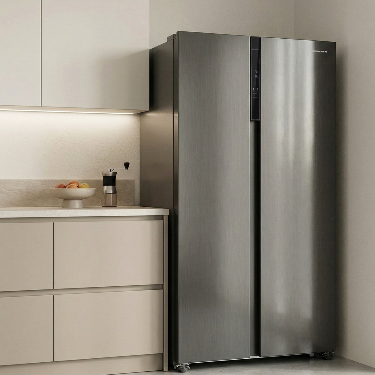 Heinner HSBS-HM532NFINVXD Amerikanischer Kühlschrank – 532L – No Frost – Inverter – Edelstahl-Optik – Bild 6