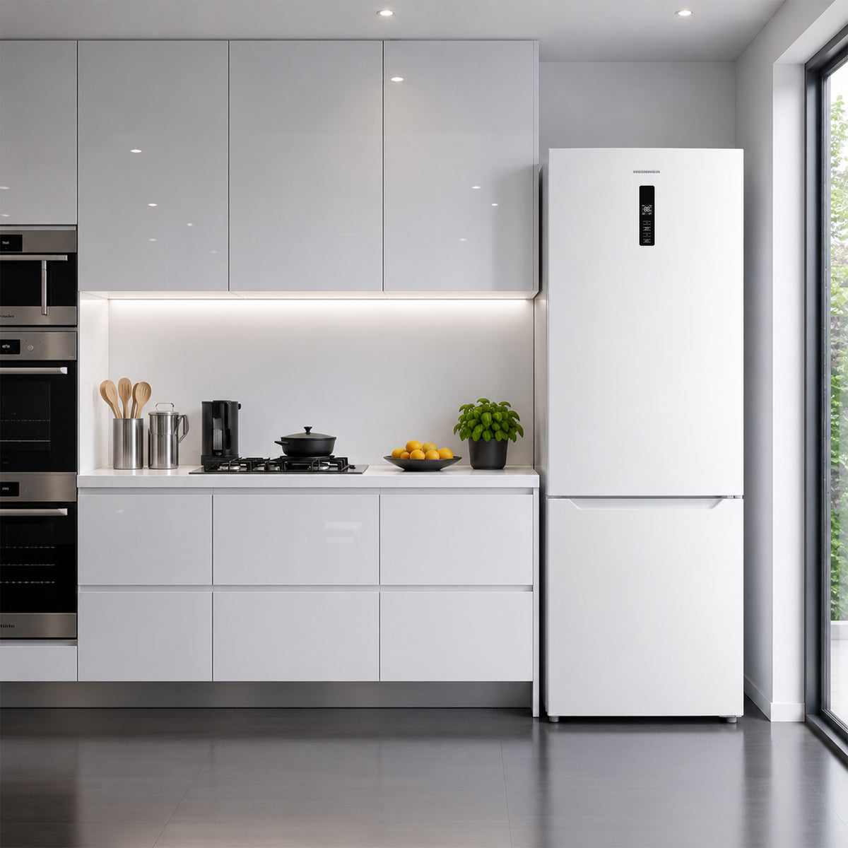 Heinner Kühl-Gefrierkombination HCNF-M435INVE – 435 Liter – weiß – Energieeffizienzklasse E – Bild 4