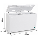 Heinner HCF-M508INVCE++ Gefriertruhe 508 L – Konvertierbar – Inverter – Bild 3
