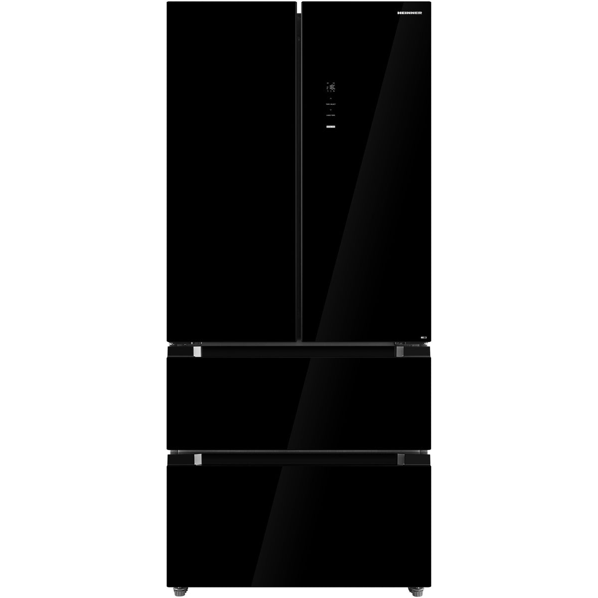 Heinner HCFD-M516INVHGBKE French Door Amerikanischer Kühlschrank – 516 L – No Frost – Schwarz – Produktfoto