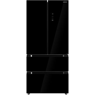 Heinner HCFD-M516INVHGBKE French Door Amerikanischer Kühlschrank – 516 L – No Frost – Schwarz