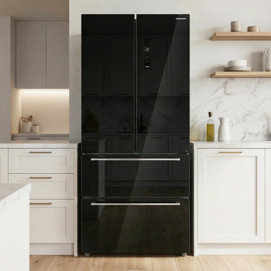 Heinner HCFD-M516INVHGBKE French Door Amerikanischer Kühlschrank – 516 L – No Frost – Schwarz – Bild 5