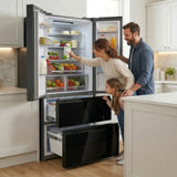 Heinner HCFD-M516INVHGBKE French Door Amerikanischer Kühlschrank – 516 L – No Frost – Schwarz – Bild 9