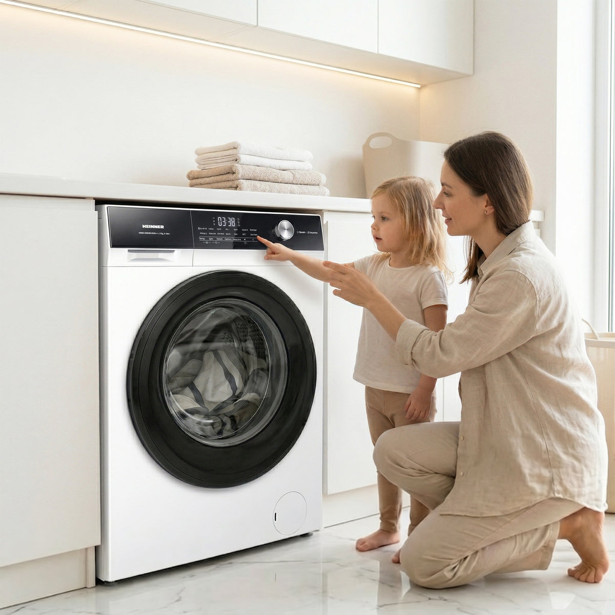 Waschmaschine Heinner HWM-HMK9014IVA – 9 kg – 1400 U/min – Energieeffizienzklasse A – Bild 10