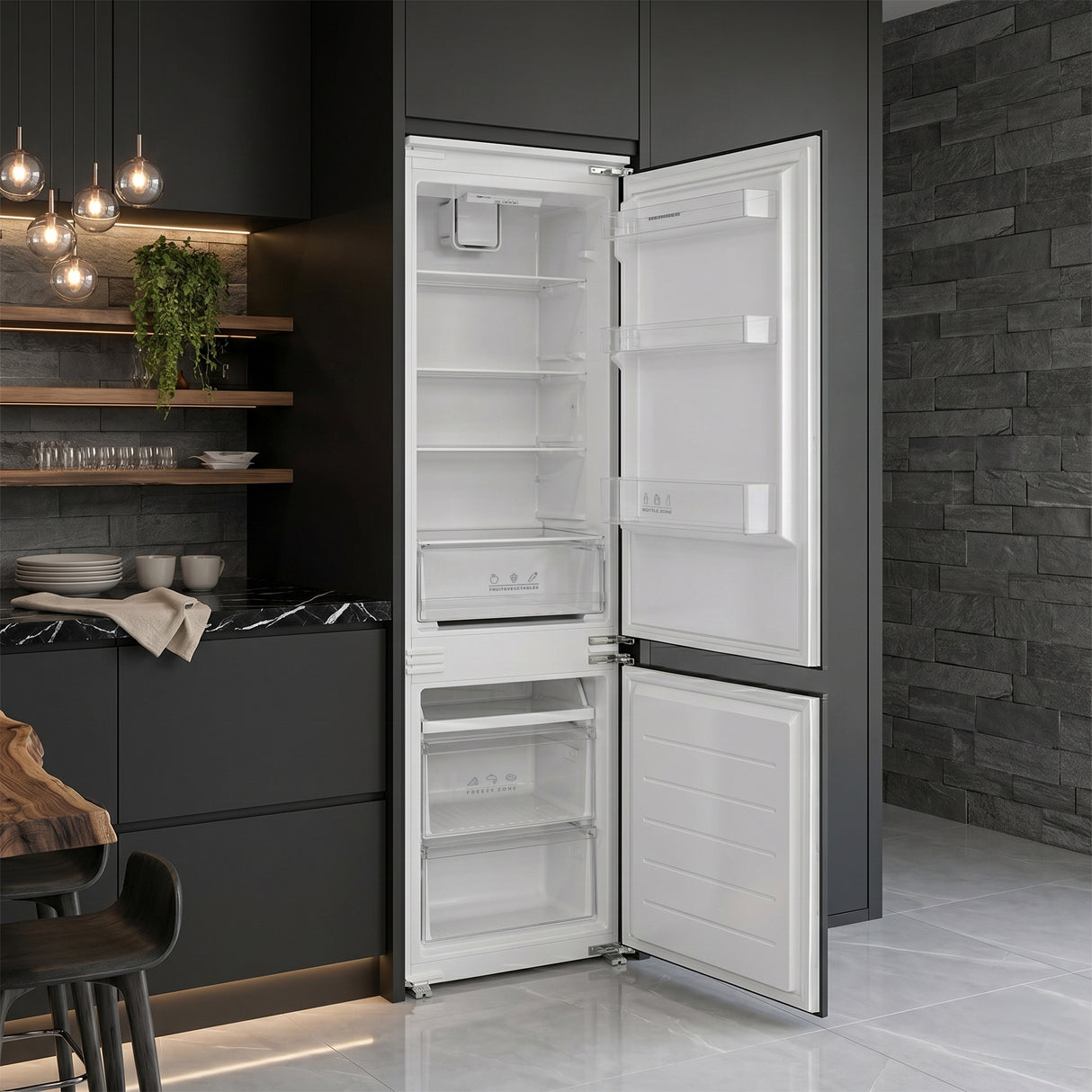 Heinner HC-BIM271INVE Einbaukühl-Gefrierkombination – 271 L – SuperCool & SuperFreeze – Energieeffizienzklasse E – Bild 6