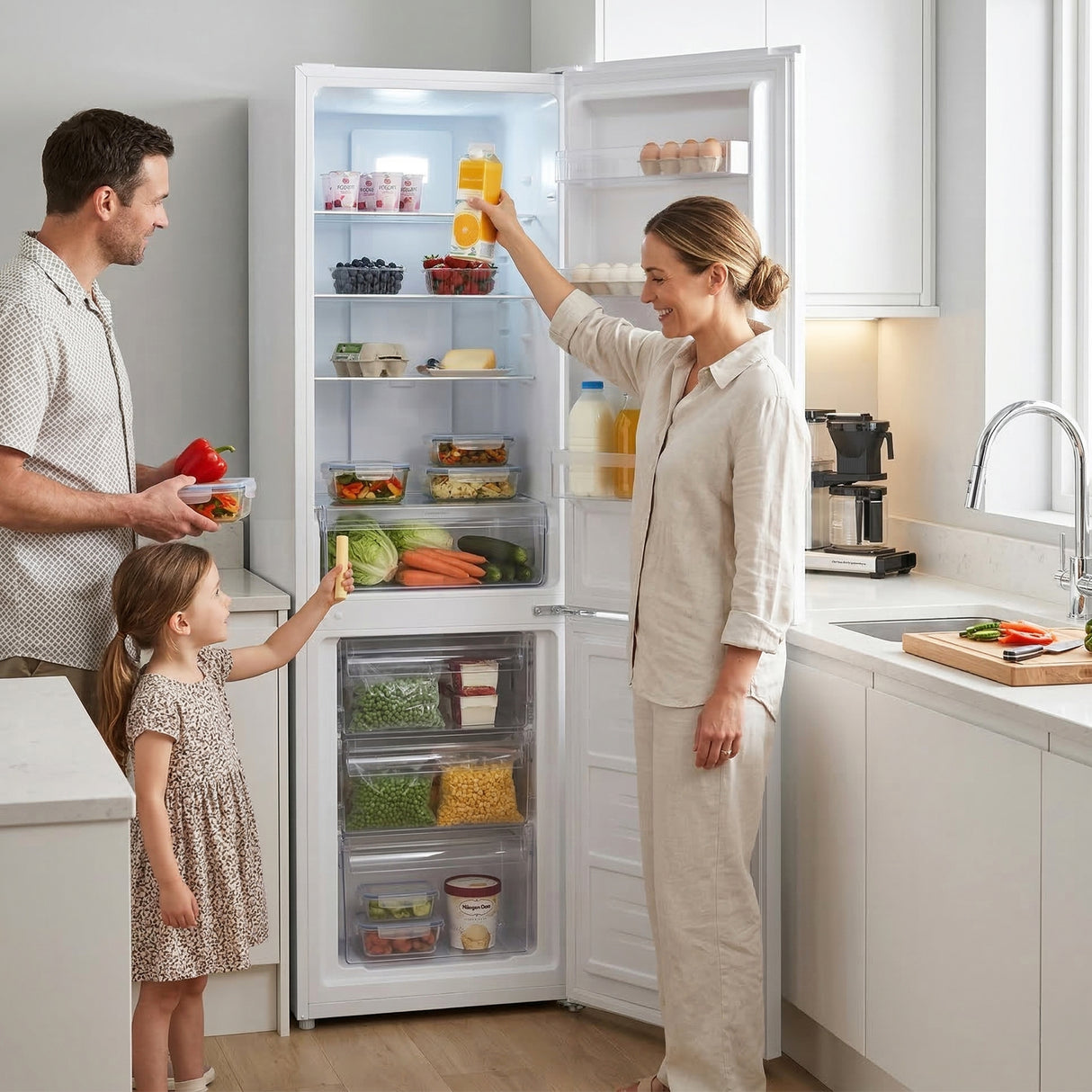 Heinner Kühl-Gefrierkombination HCNF-HM253E – 253 Liter – No Frost – Energieeffizienzklasse E – Bild 9