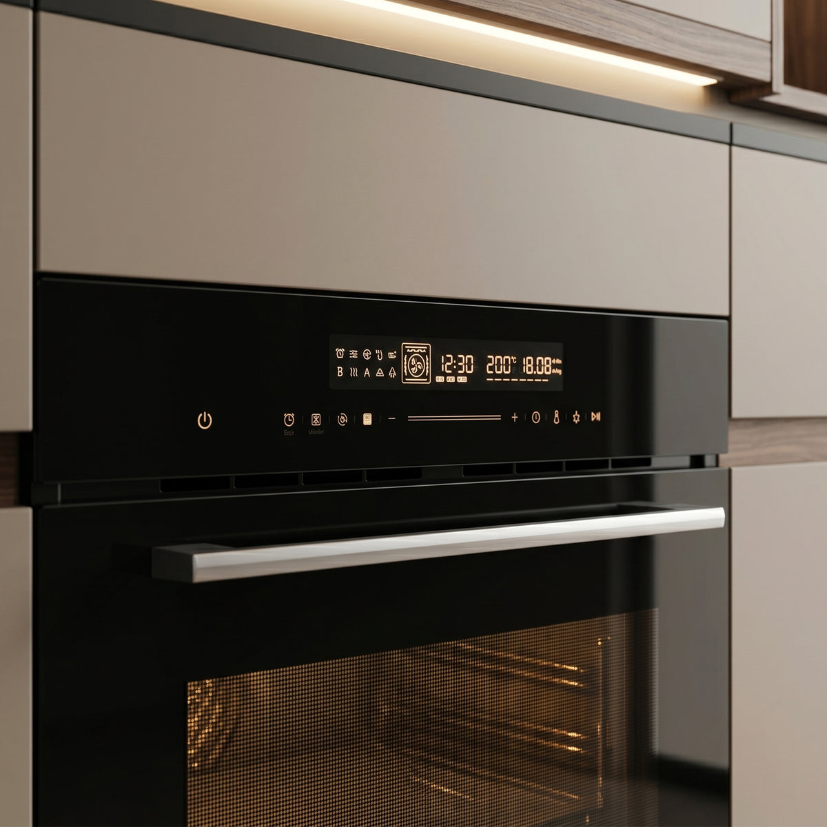 Heinner Einbauofen HBO-M7214GCDRC-GBK – 72 Liter – Heißluft, Grill & Airfry – schwarz – Bild 8