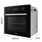 Einbaubackofen Heinner HBO-M709GCDRC-GBK – 70 Liter – Heißluft – Grill – Touch – Schwarz – Bild 3