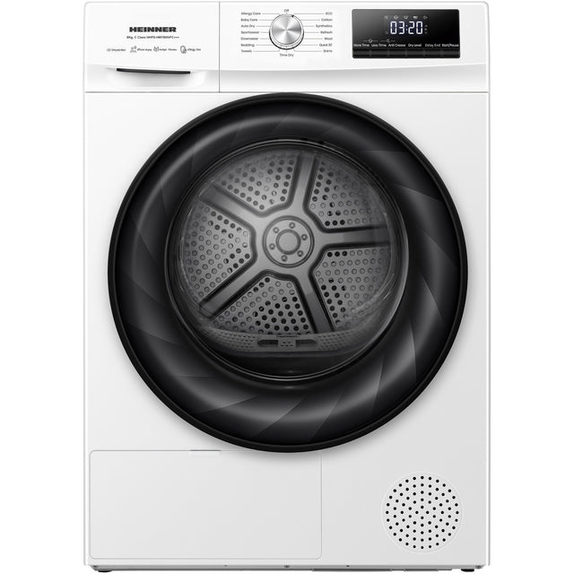 Heinner Wärmepumpentrockner HHPD-HMY80IVFC – 8 kg – Inverter – Energieeffizienzklasse C – Produktfoto