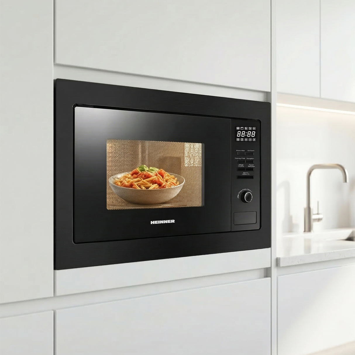 Heinner Mikrowelle HMW-MDBI25GDBK – 25 L – Grill – digital – schwarz – Bild 4