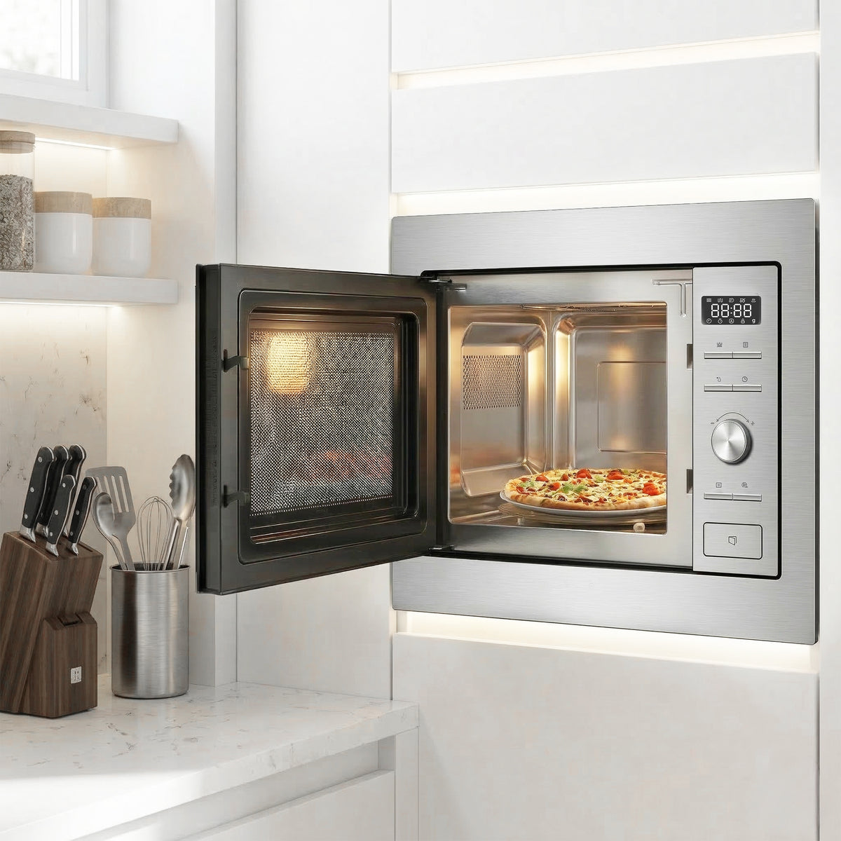 Heinner HMW-MDBI28GDIX Mikrowelle – 28 L – Grill – Digital – Bild 5