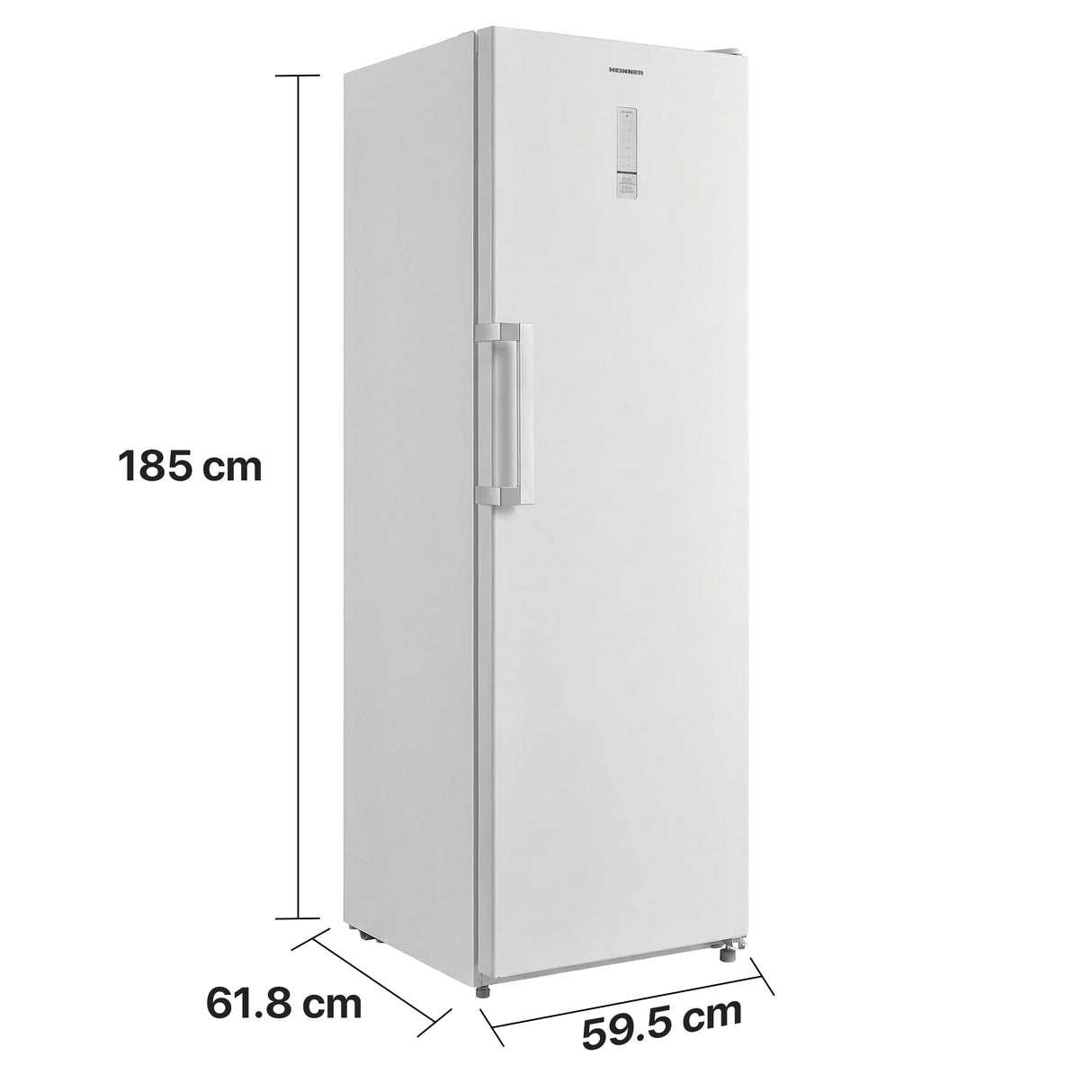 Heinner Gefrierschrank HFF-M272NFCE – 272 L – No Frost – Cabrio – Super Freeze – Maßzeichnung