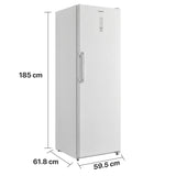 Heinner Gefrierschrank HFF-M272NFCE – 272 L – No Frost – Cabrio – Super Freeze – Maßzeichnung