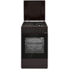 Heinner Gasherd HFSC-S60LITGC-BRW – 4 Brenner – Elektro-Backofen mit Grill