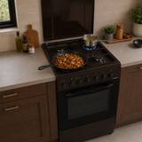 Heinner Gasherd HFSC-S60LITGC-BRW – 4 Brenner – Elektro-Backofen mit Grill – Bild 9