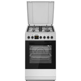 Heinner Gasherd HFSC-S65MIXFD-SL – 4 Brenner – Elektro-Ofen mit Grill – Produktfoto