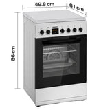 Heinner Gasherd HFSC-S65MIXFD-SL – 4 Brenner – Elektro-Ofen mit Grill – Bild 3