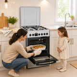 Heinner Gasherd HFSC-S65MIXFD-SL – 4 Brenner – Elektro-Ofen mit Grill – Bild 12