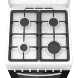 Heinner Gasherd HFSC-S65MIXF-WH – 4 Brenner – Backofen mit 6 Funktionen – Grill – weiß – Bild 4