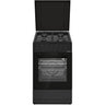 Heinner Gasherd HFSC-S60LITGC-BK – 4 Brenner – Elektro-Backofen mit Grill – Schwarz