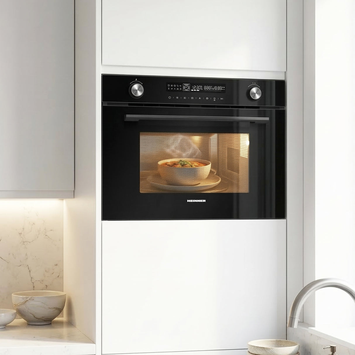 Heinner Kombimikrowelle HMW-MDBI34CTBK – 34 L – Grill – Konvektion – Schwarz – Bild 5