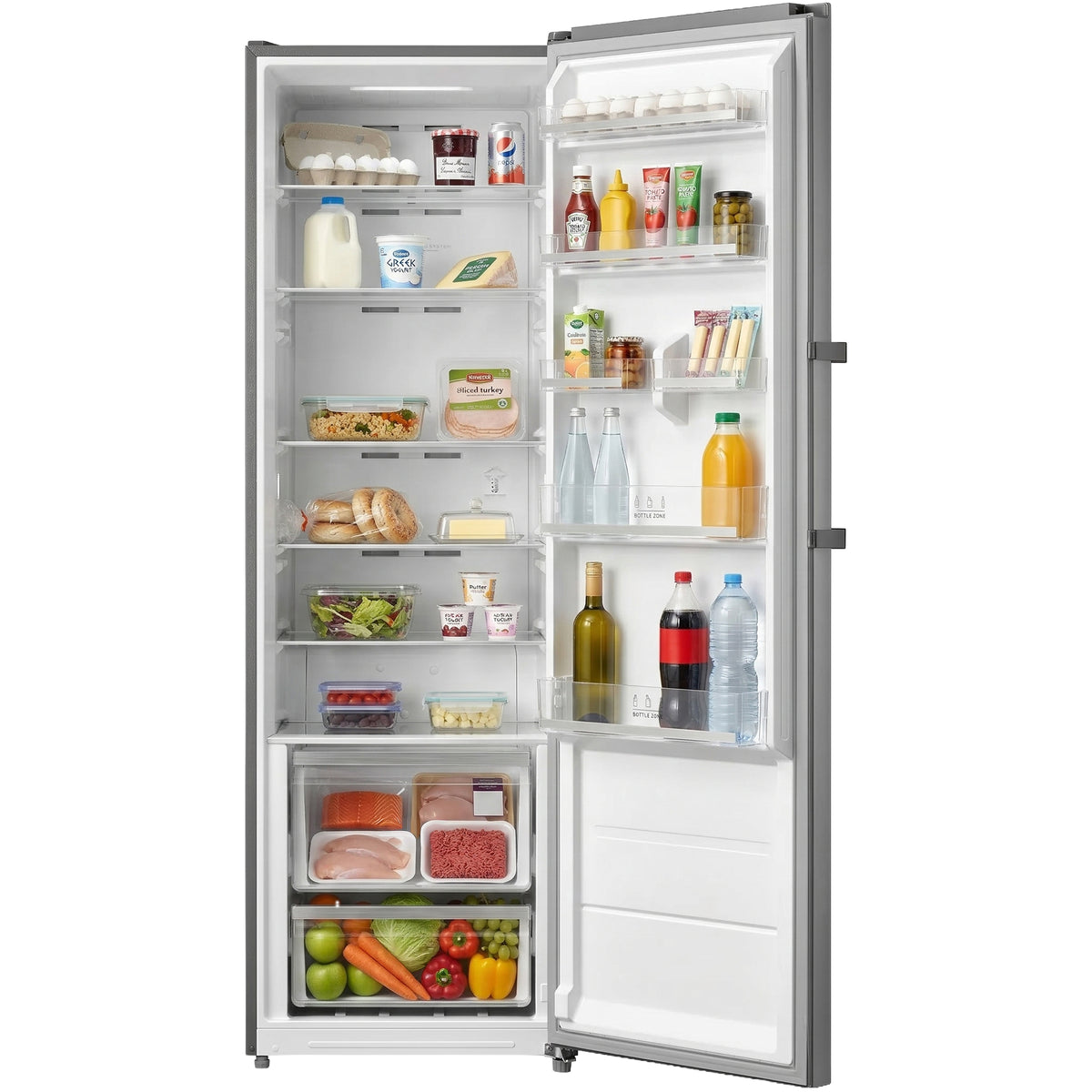 Heinner HF-M362NFXE Hochschrank-Kühlschrank – 362 L – No Frost – Energieeffizienzklasse E – Bild 3