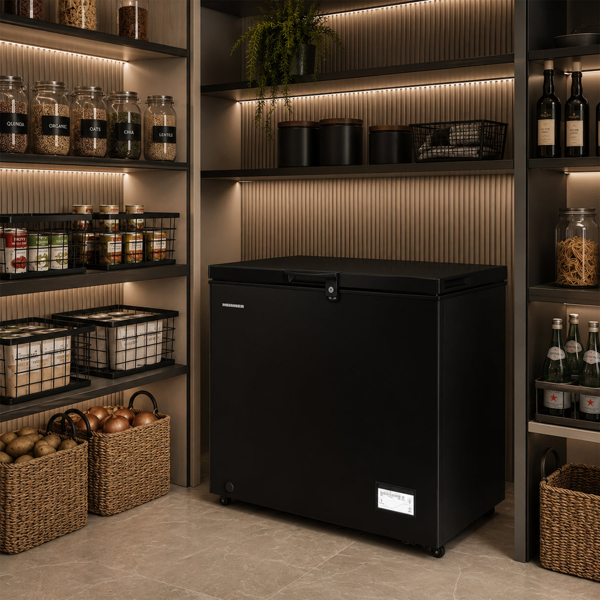 Heinner Gefriertruhe HCF-205NHBKE++ – 198 Liter – Inverter-Kompressor – Schnellgefrierfunktion – Bild 12