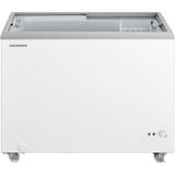 Heinner HSF-M255WHC Gefrier-/Kühlschrank – Truhe – 255 L – Glasschiebedeckel – konvertierbar – Produktfoto
