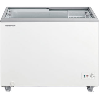 Heinner HSF-M255WHC Gefrier-/Kühlschrank – Truhe – 255 L – Glasschiebedeckel – konvertierbar