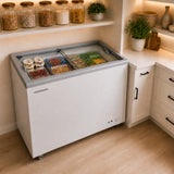 Heinner HSF-M255WHC Gefrier-/Kühlschrank – Truhe – 255 L – Glasschiebedeckel – konvertierbar – Bild 7