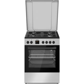 Heinner HFSC-S66FDC-BIX Gasherd – 4 Brenner – Backofen mit 6 Funktionen – Grill