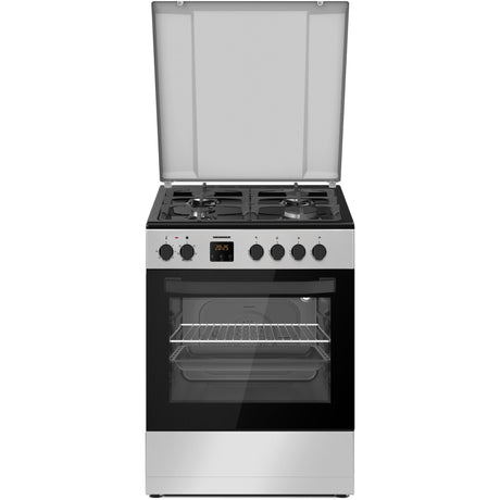 Heinner HFSC-S66FDC-BIX Gasherd – 4 Brenner – Backofen mit 6 Funktionen – Grill – Produktfoto