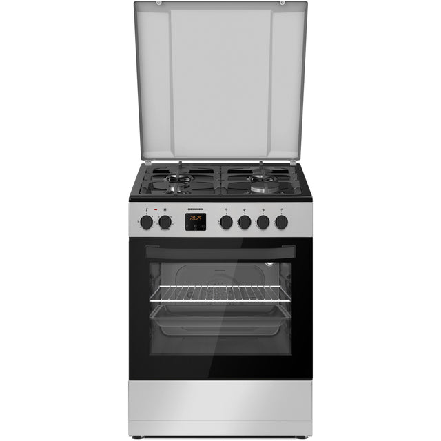 Heinner HFSC-S66FDC-BIX Gasherd – 4 Brenner – Backofen mit 6 Funktionen – Grill – Produktfoto