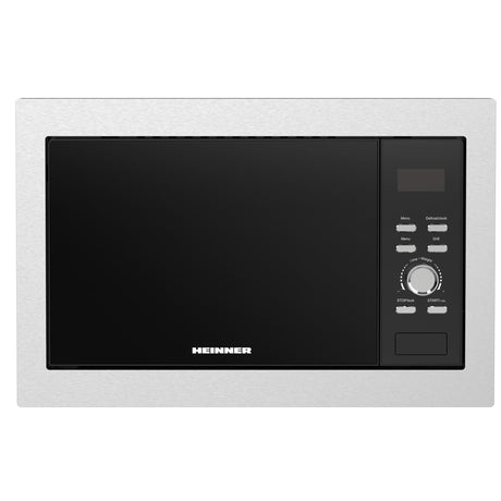 Heinner HMW-BI2360SS Mikrowelle – Einbau – 23 Liter – Grill – LED – Edelstahl – Produktfoto