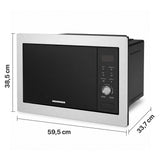 Heinner HMW-BI2360SS Mikrowelle – Einbau – 23 Liter – Grill – LED – Edelstahl – Bild 2
