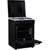 Heinner Gasherd HFSC-S66FDCC-IBK – 50 cm – 4 Kochfelder – Backofen mit 6 Funktionen und Grill – Schwarz – Bild 4