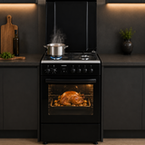 Heinner Gasherd HFSC-S66FDCC-IBK – 50 cm – 4 Kochfelder – Backofen mit 6 Funktionen und Grill – Schwarz – Bild 6
