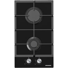 Heinner HBH-M302FGBK Gaskochfeld – 30 cm – 2 Brenner – Gusseisenroste – Schwarz