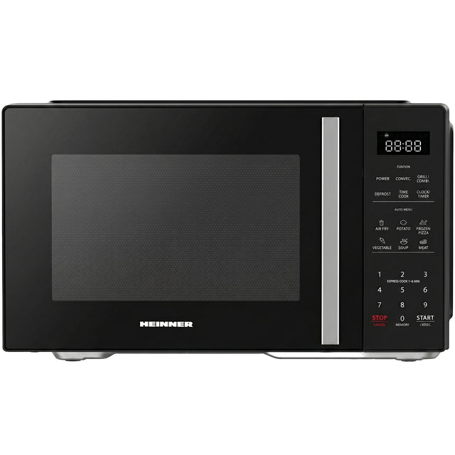Heinner Kombi-Mikrowelle HMW-MD23AFBK – 23 Liter – AirFry – Schwarz – Bedienfeld