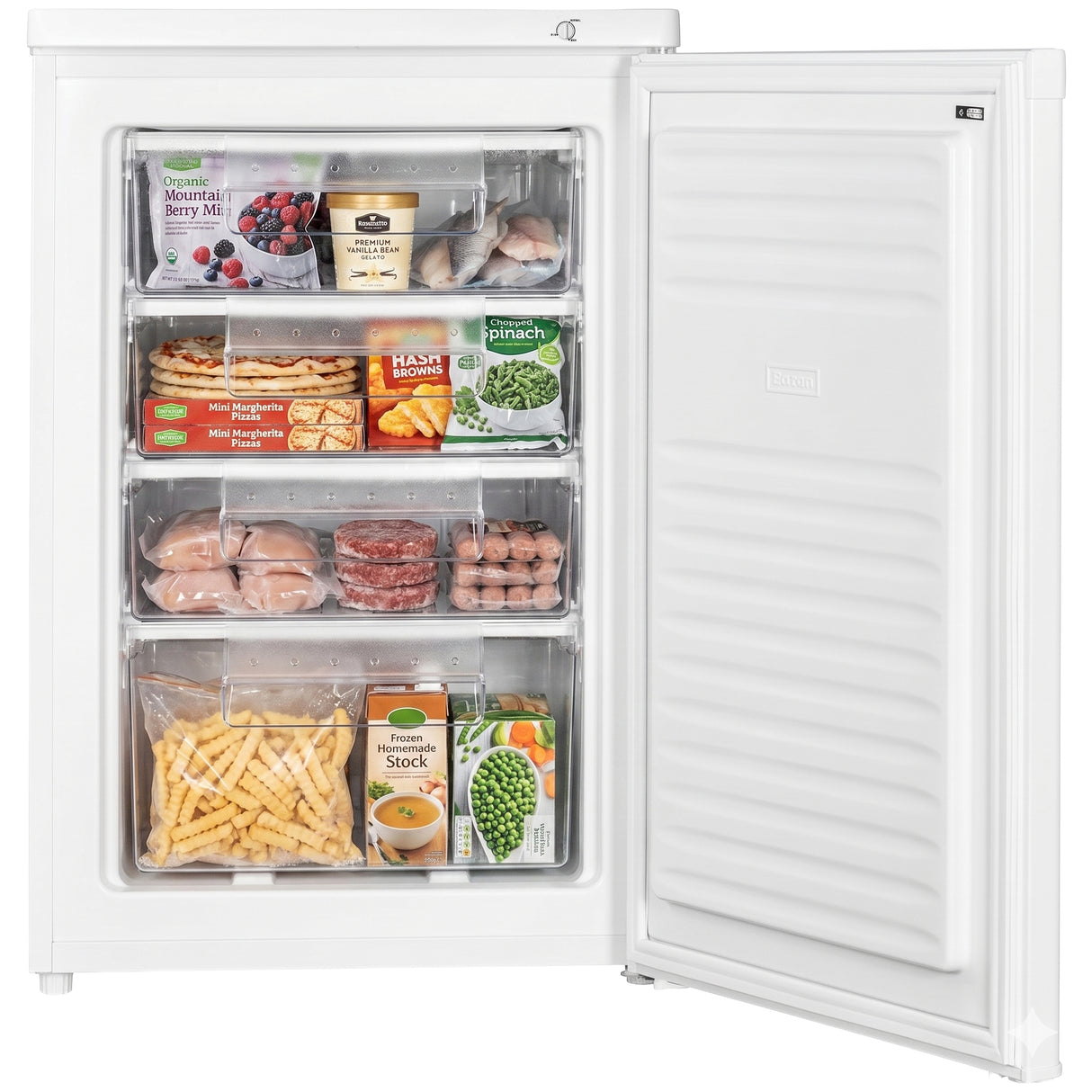 Heinner Gefrierschrank HFF-HM91E – Tischmodell – 91 Liter – Energieeffizienzklasse E – Bild 4