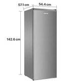 Heinner Gefrierschrank HFF-HM168SE – 168 Liter – Energieeffizienzklasse E – Maßzeichnung