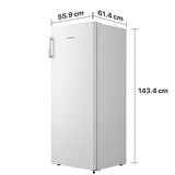 Heinner HFF-HS155NFE++ Gefrierschrank 155 L – Full No Frost & Schnelles Einfrieren – Maßzeichnung