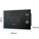 Heinner HMW-25BIGBK Einbau-Mikrowelle – schwarz – Bild 2