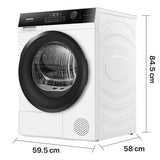 Heinner HHPD-HMK80IVFC Wärmepumpentrockner – 8 kg – Energieeffizienzklasse C – weiß – Bild 4