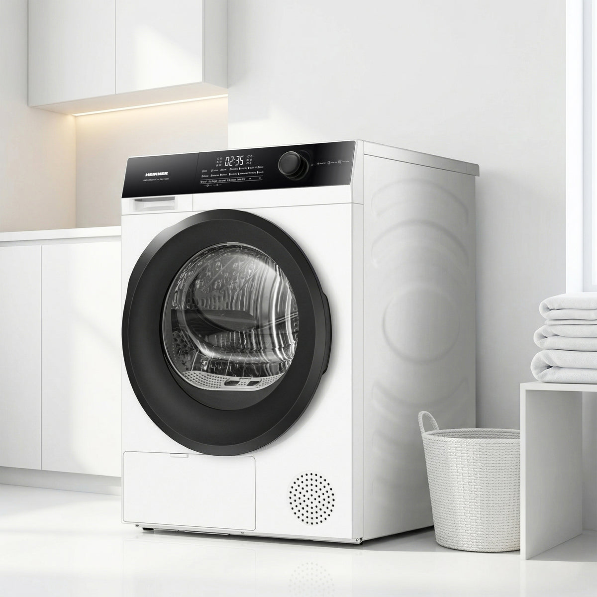 Heinner HHPD-HMK80IVFC Wärmepumpentrockner – 8 kg – Energieeffizienzklasse C – weiß – Bild 7