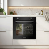 Heinner HBO-M7210GCDRC-GBK Einbaubackofen 72L Grill Konventionell Schwarzes Glas – Bild 3
